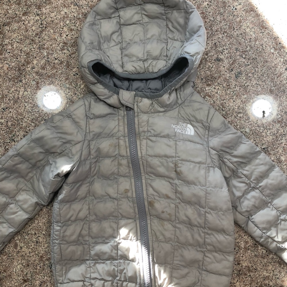 The North Face Toddler Thermoball Jacket Gray Size 18-24 months Preowned